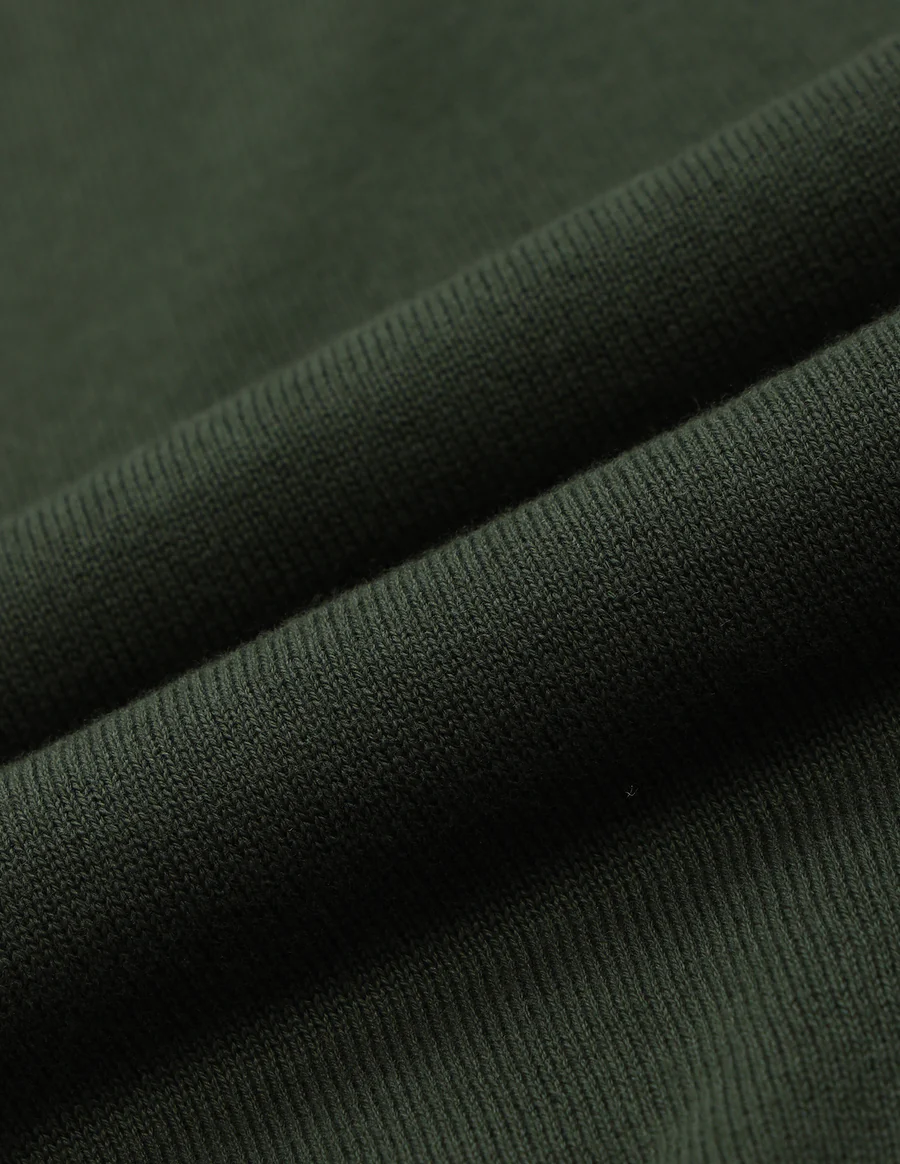 Olive Solid Regular Fit Sweater