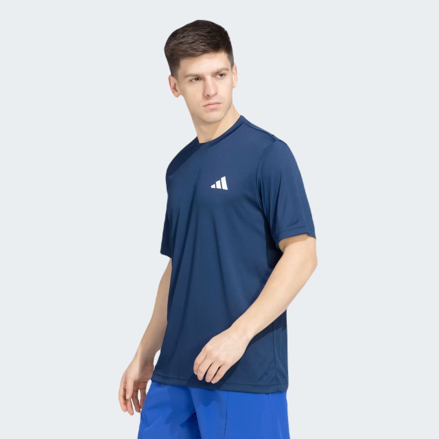 Navy Solid Poly T