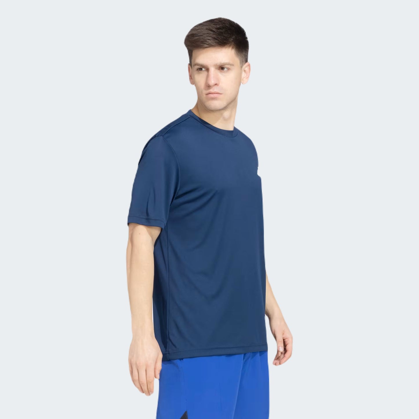Navy Solid Poly T