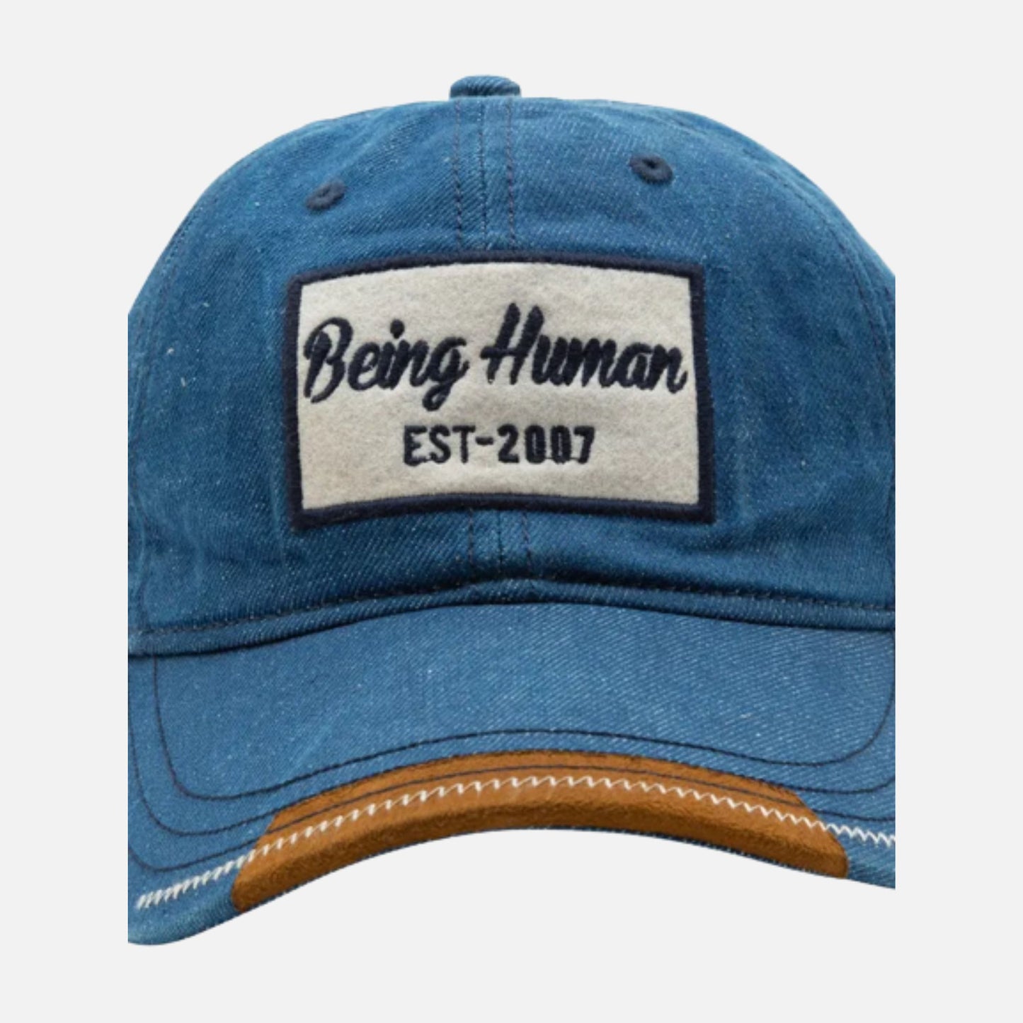 BEING HUMAN BLUE DENIM CAPS | BLUE DENIM CAPS