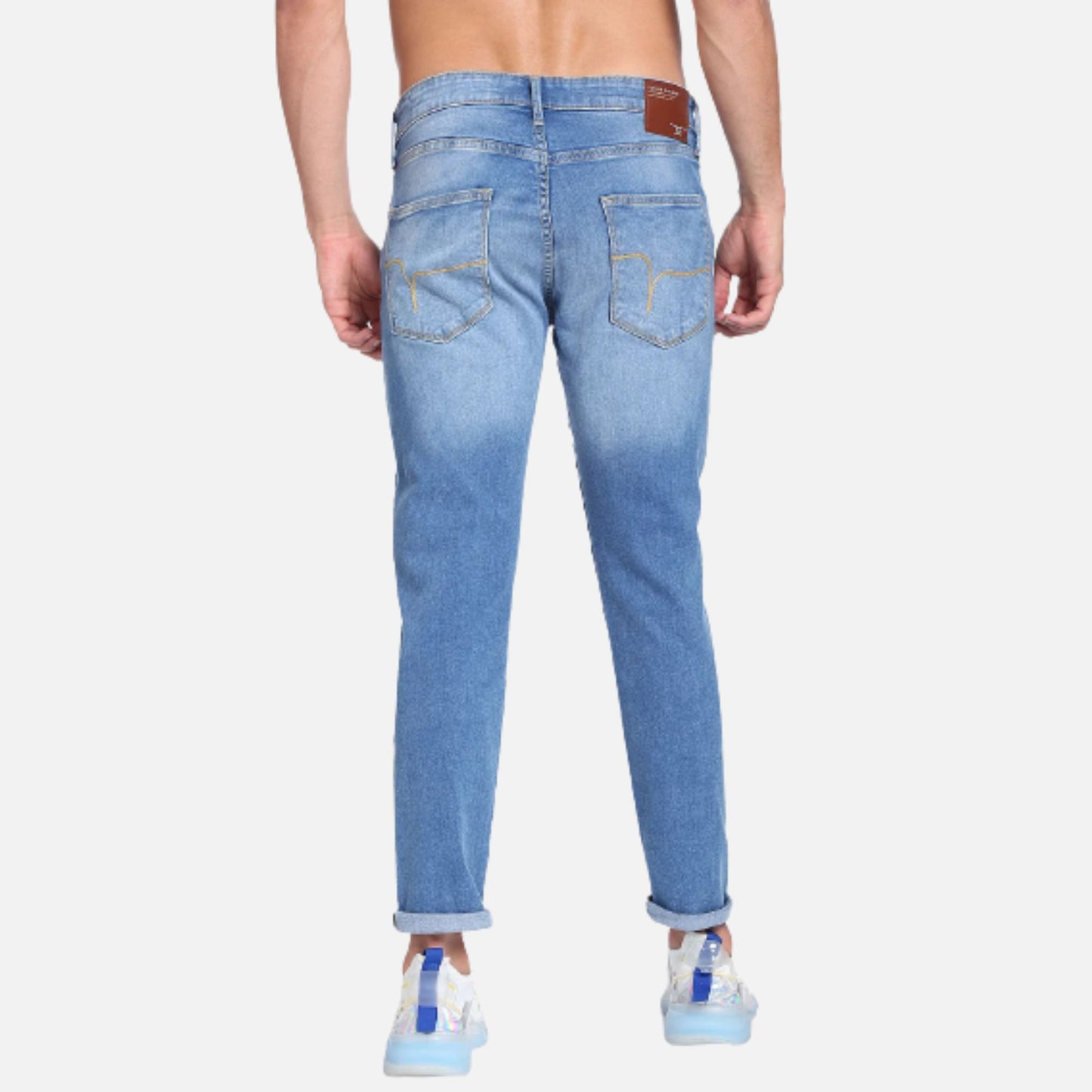 Slim Tapered Fit Stone Wash Authentic Signature Jeans