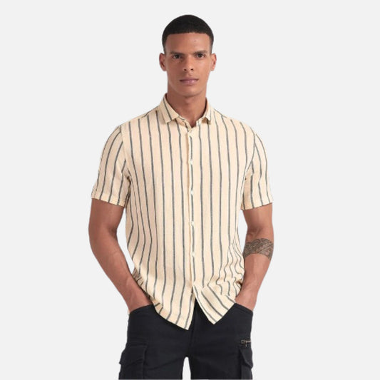 30'S Slub Striped Shirt