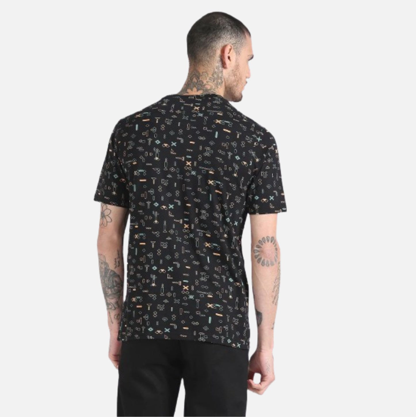 All Over Print Cotton T-Shirt