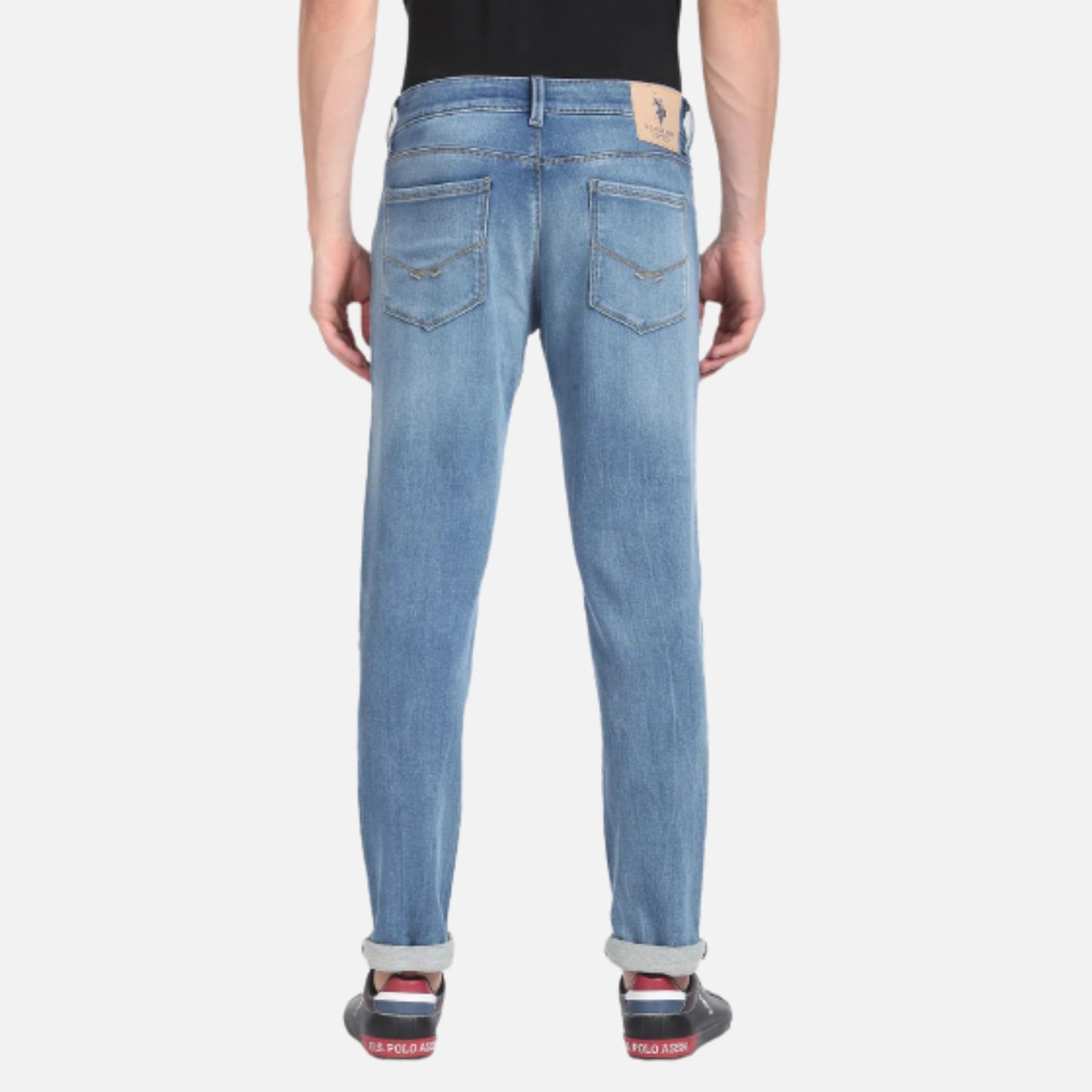 Mid Rise Brandon Slim Tapered Fit Jeans