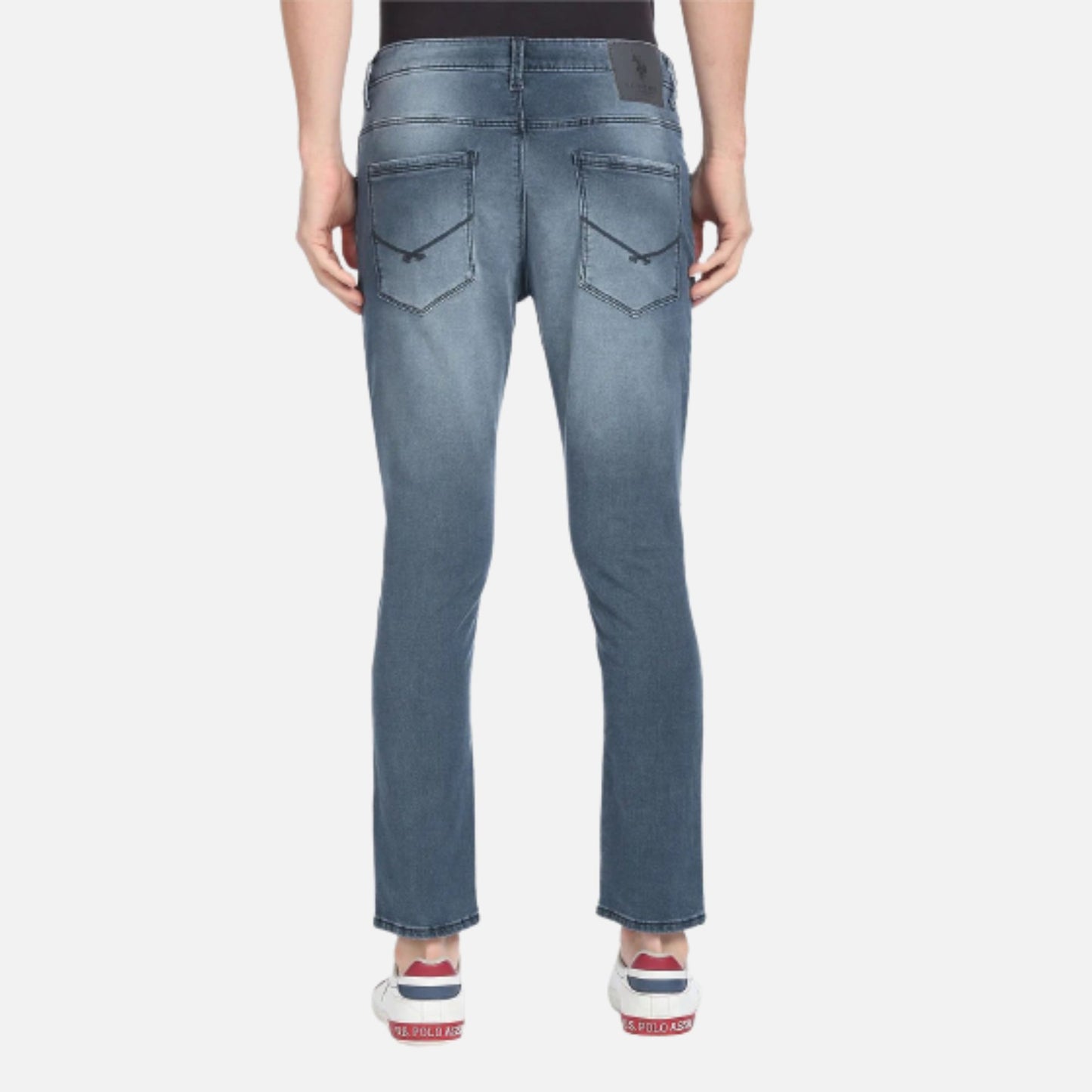 Henry Cropped Stone Wash Jeans