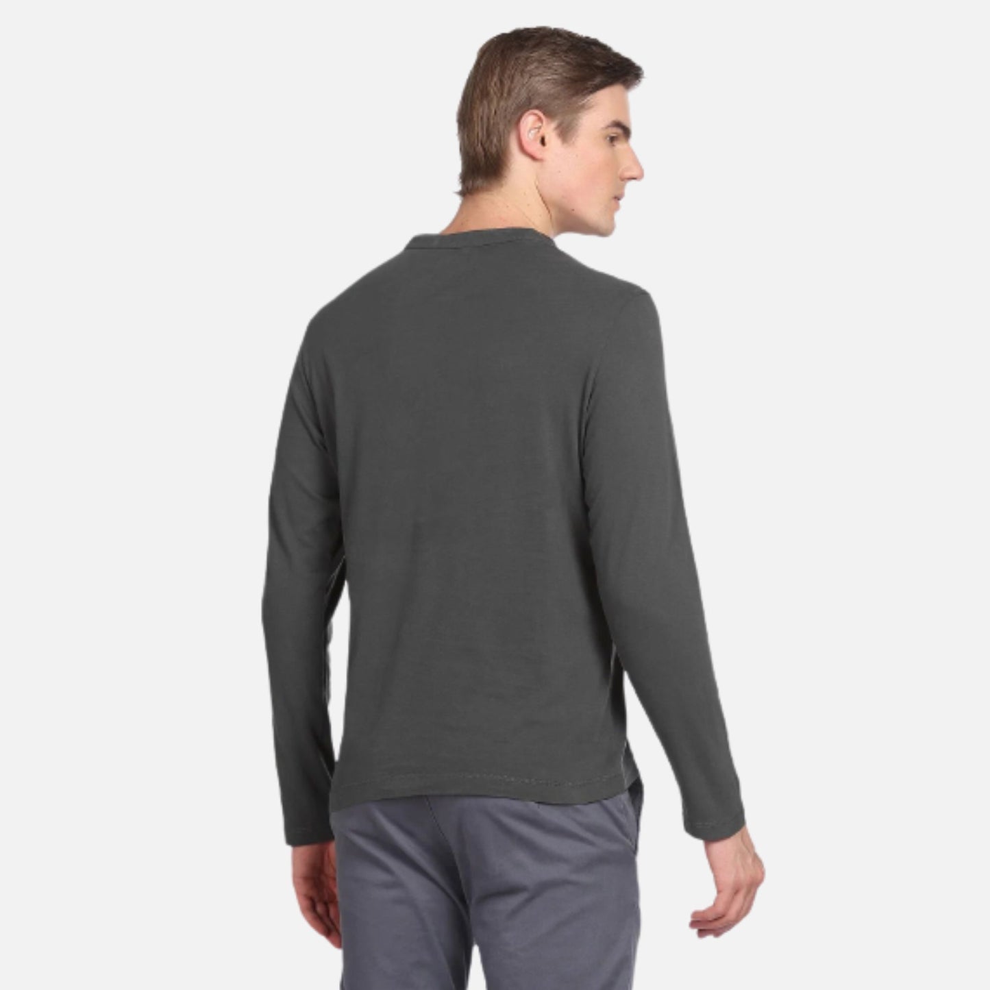 Solid Logo Henley T-Shirt