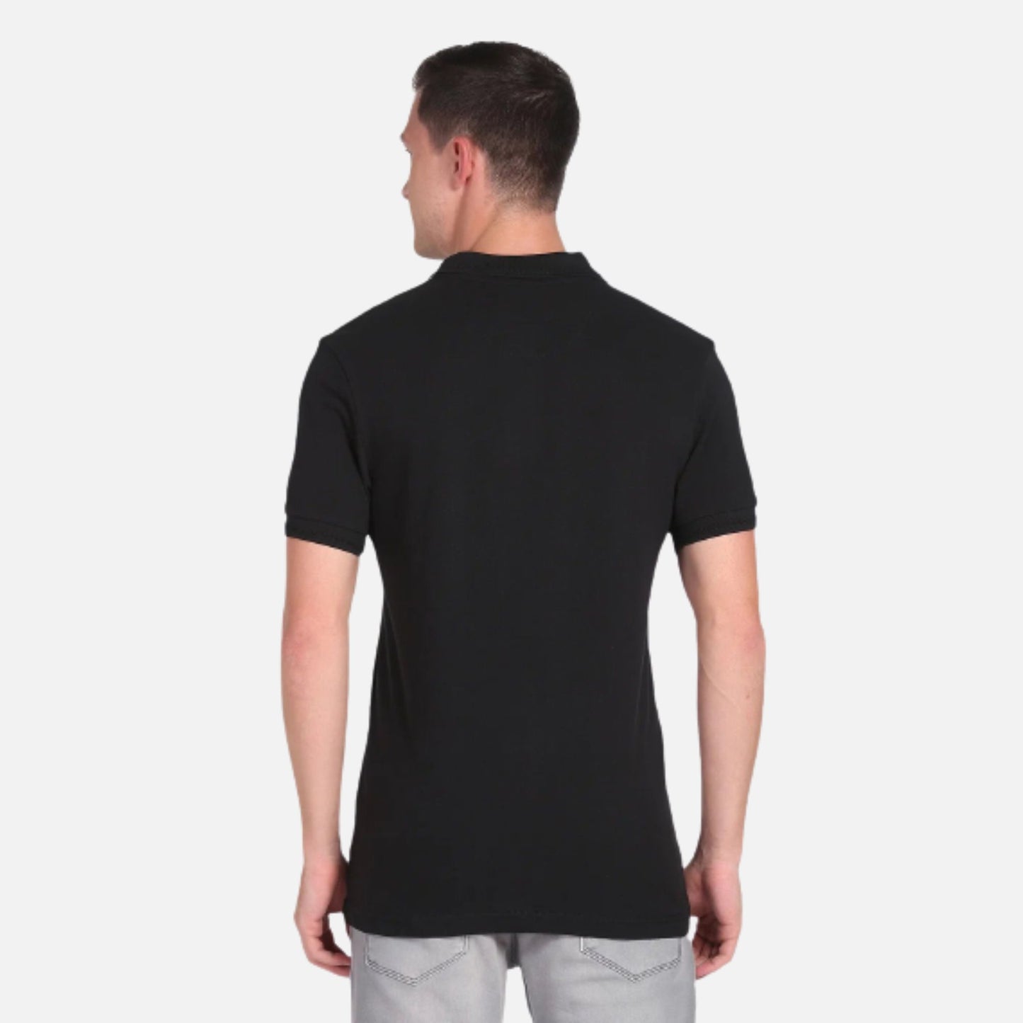 Brand Taped Pique Polo Shirt