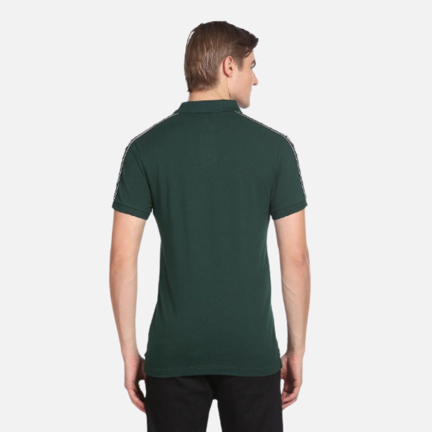 Brand Tape Pique Polo Shirt