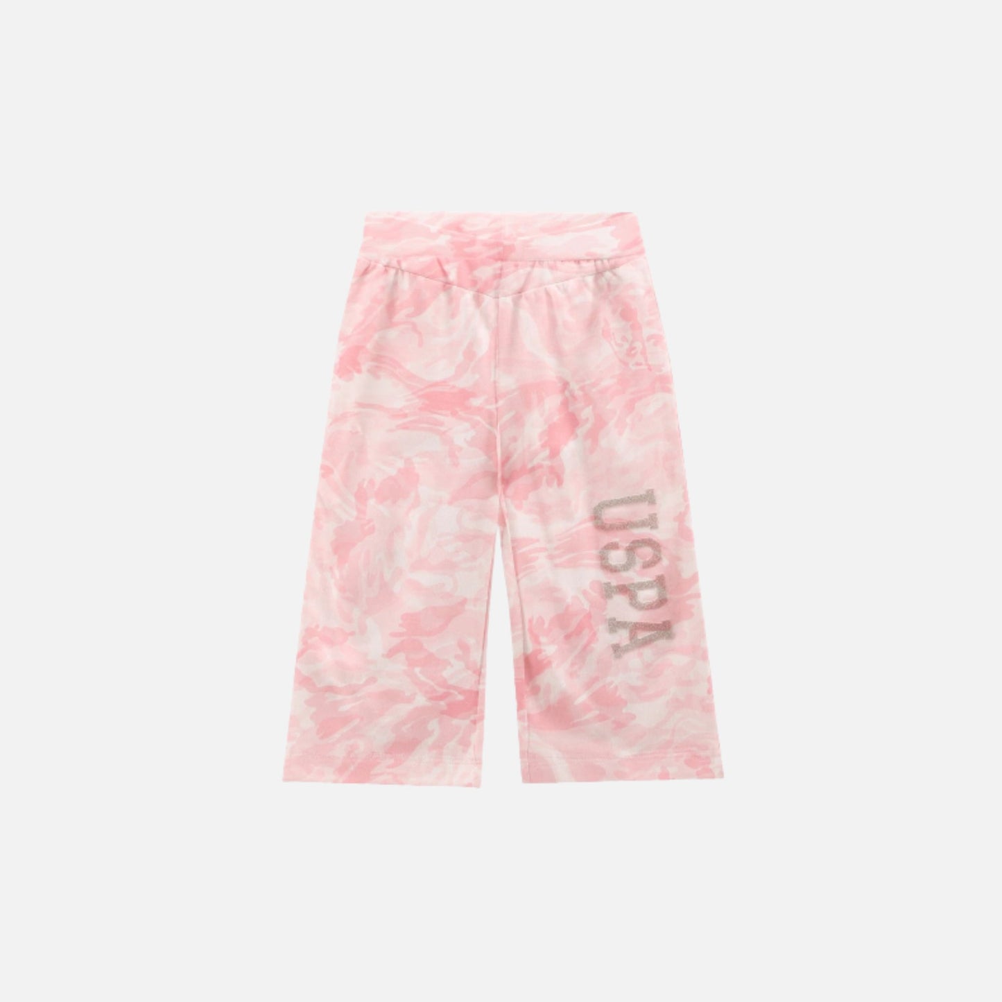 Girls Drawstring Waist Abstract Print Joggers