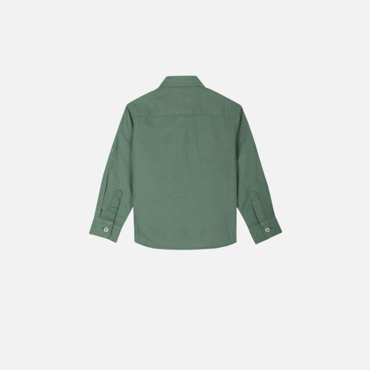 Solid Dobby Spread Collar Shirt