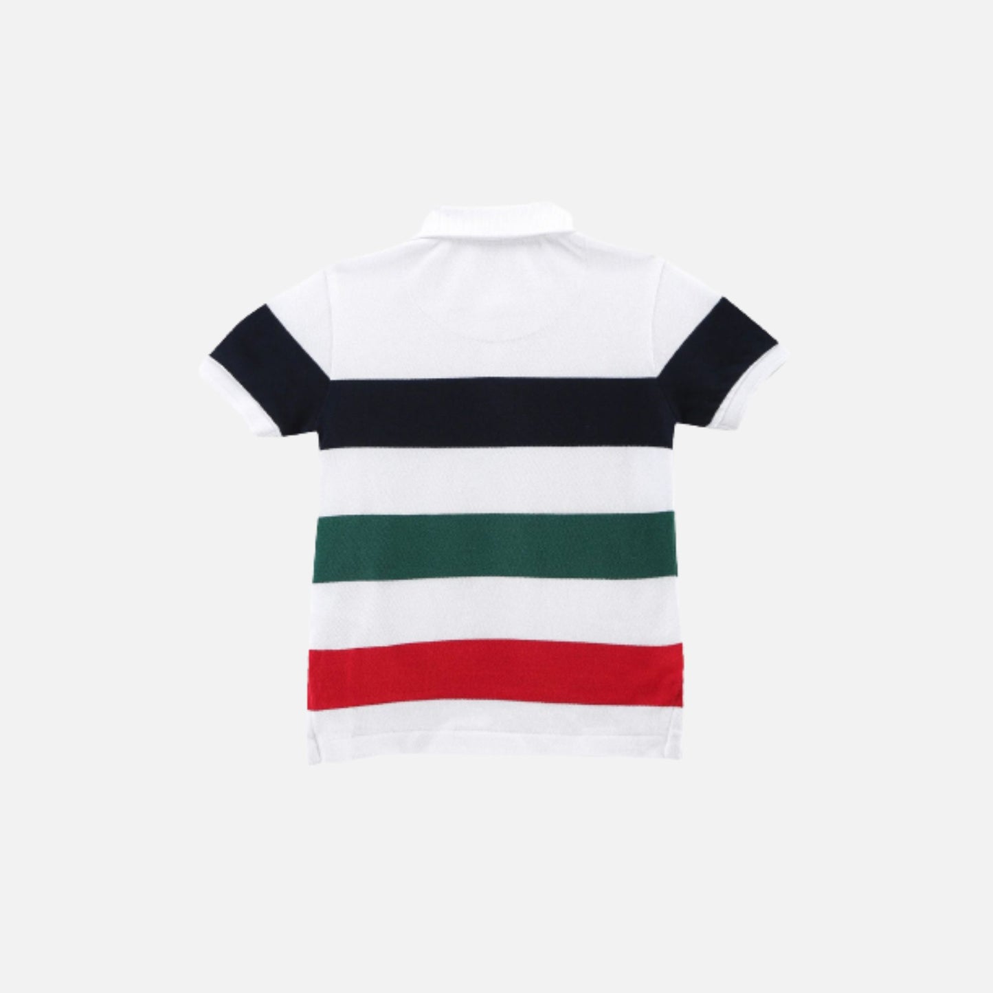 Cotton Horizontal Striped Polo Shirt