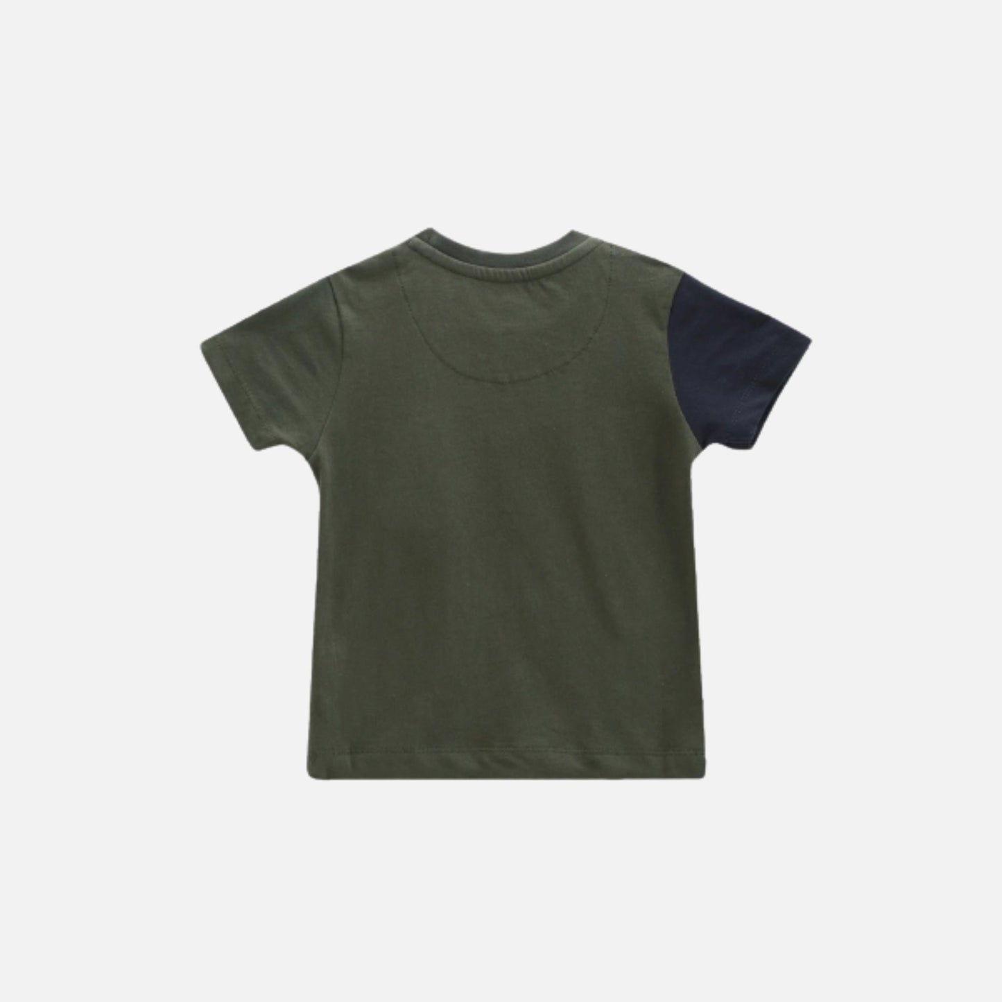 Boys Vertical Stripe Cotton T-Shirt