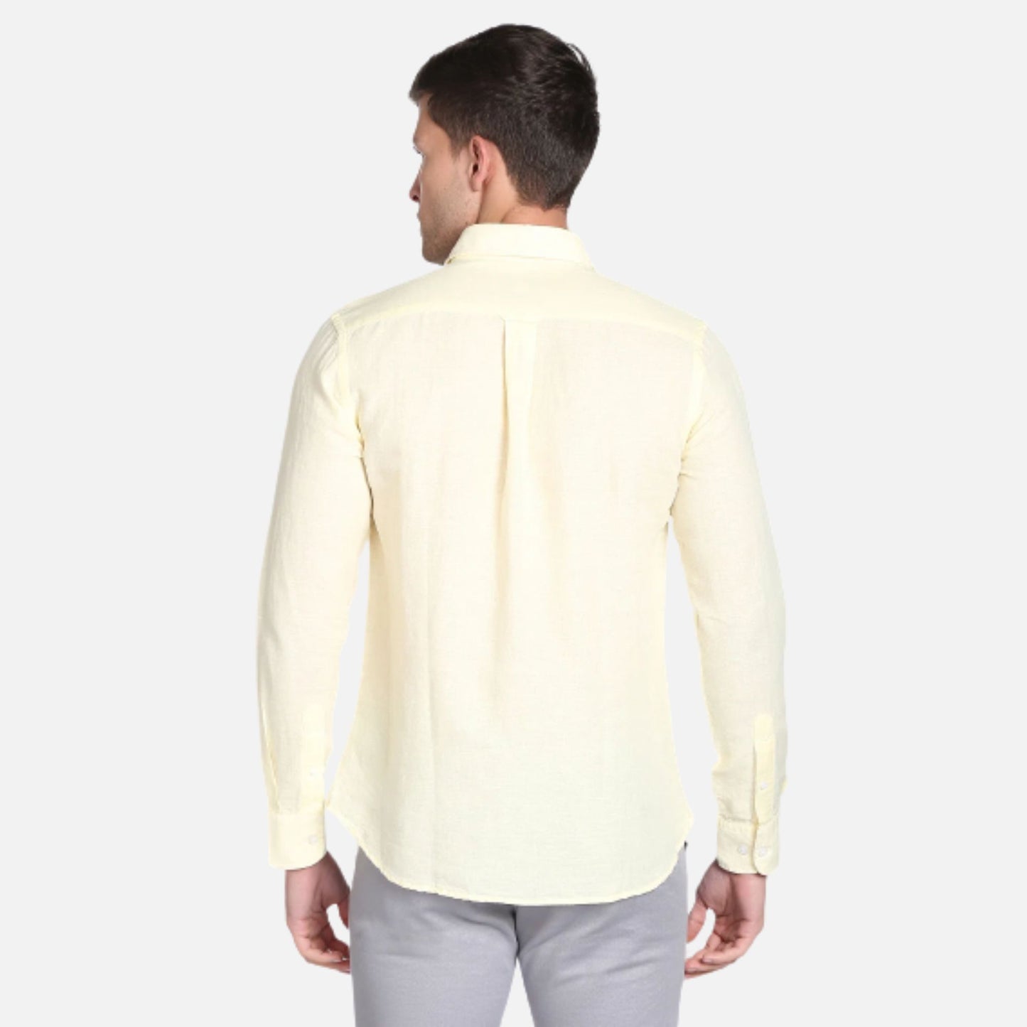 Linen Cotton Chambray Solid Shirt