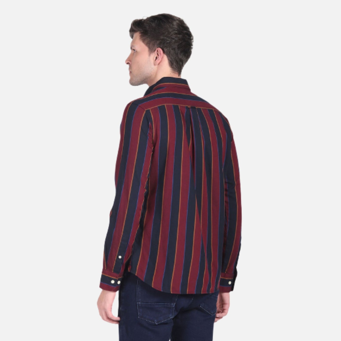 Vertical Stripe Twill Shirt