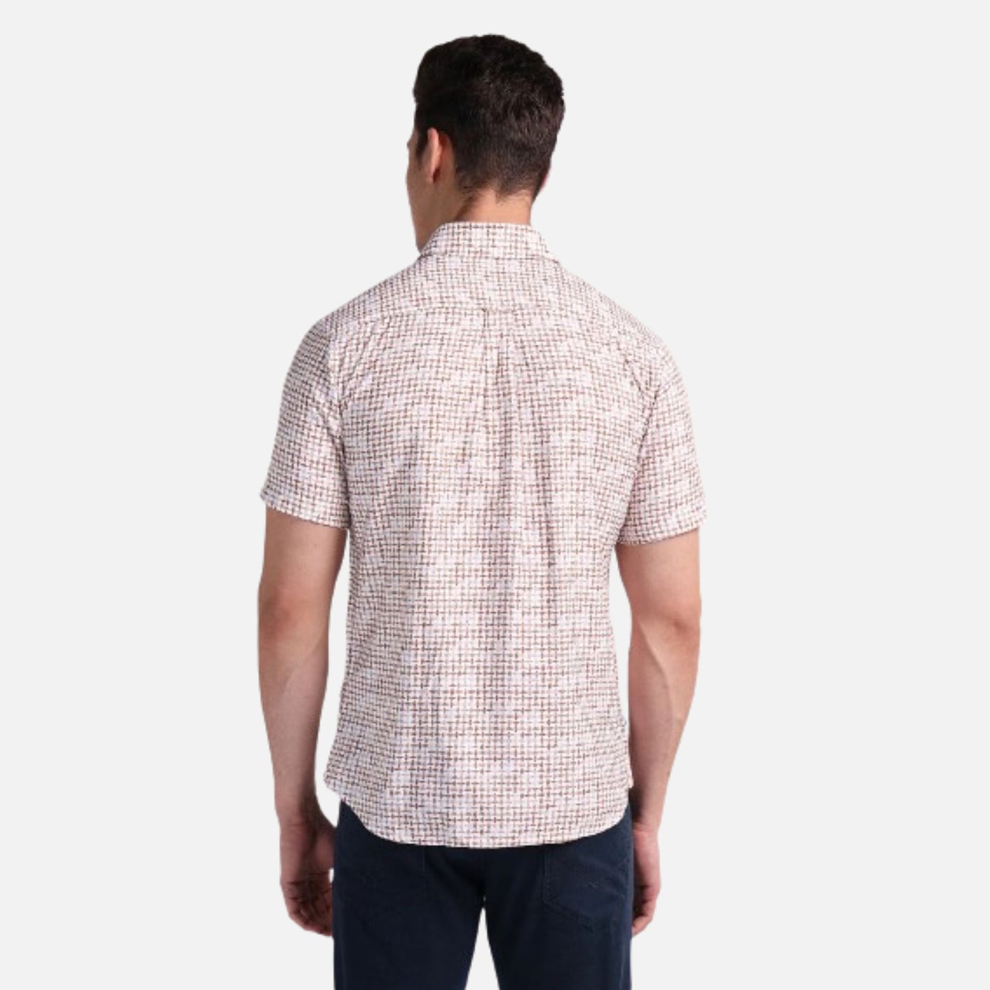 Geometric Print Twill Shirt