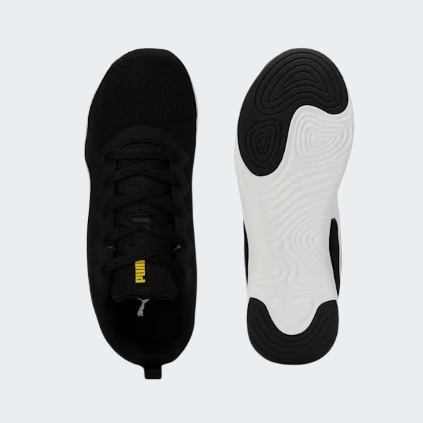 SOFTRIDE Black & White Vital Engineered Mesh Men's Running Shoes