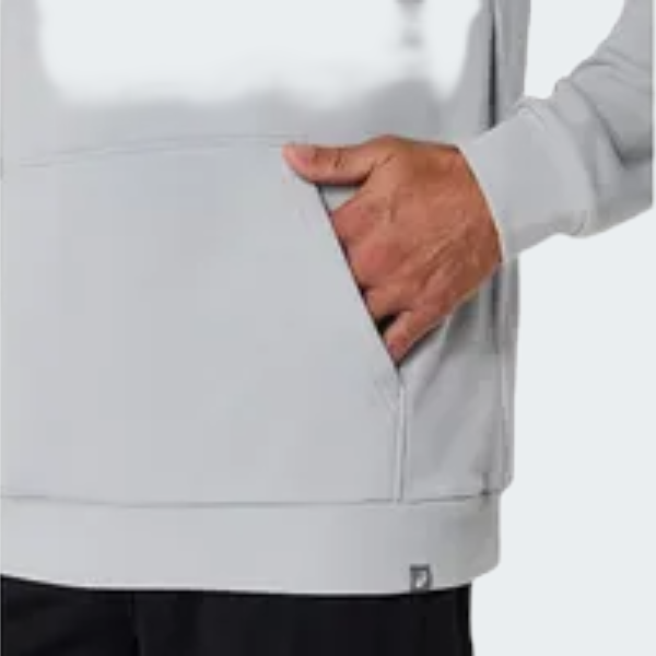 GREY HEX GRAPHIC FRENCH TERRY PO HOODIE