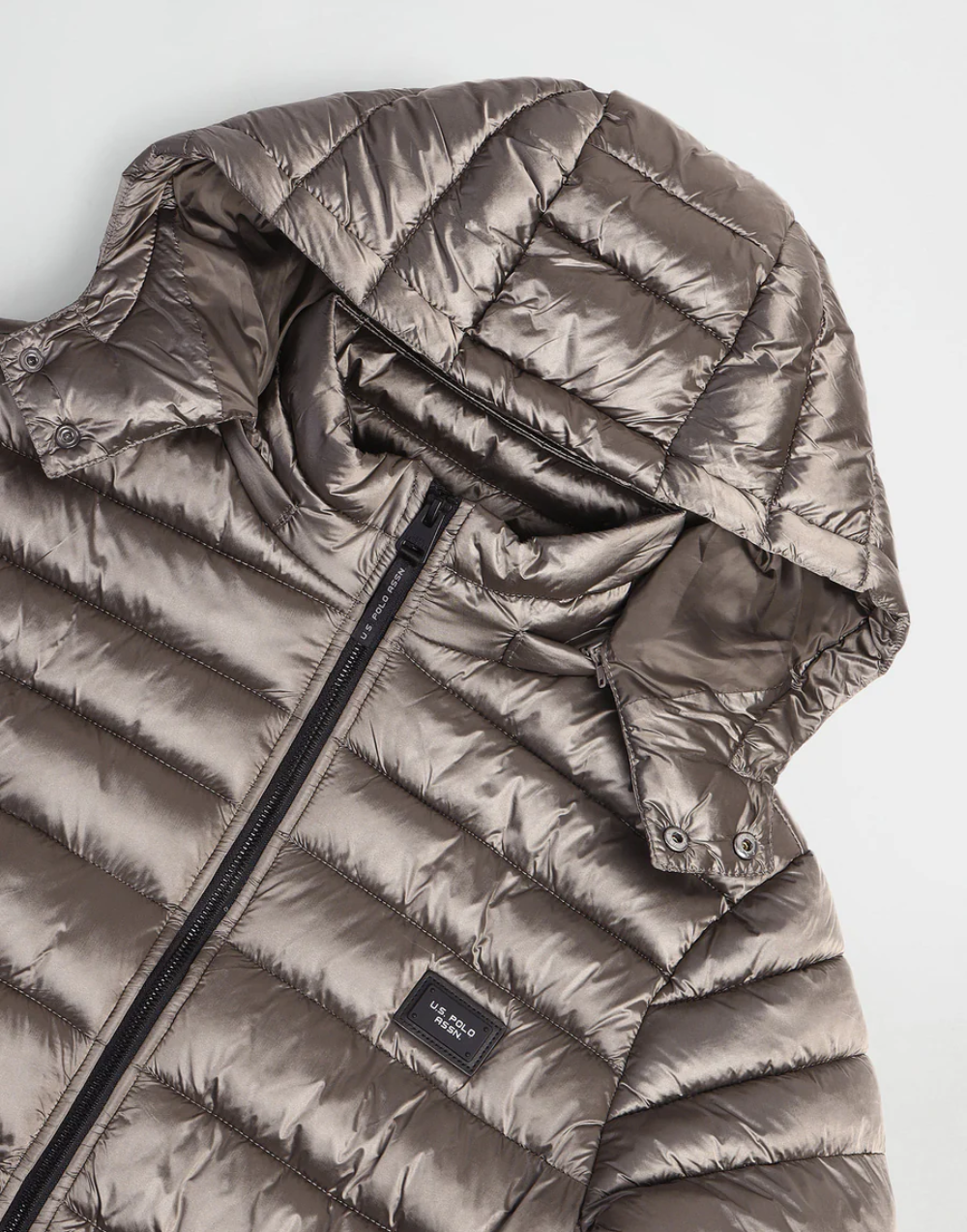 Regular Fit Solid Padded Jacket