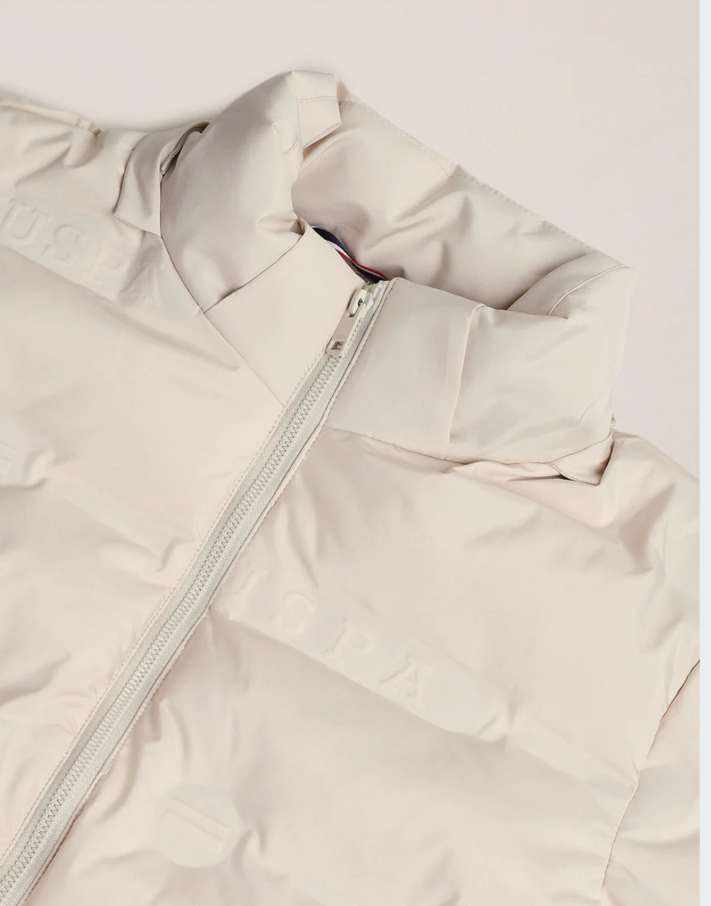 Beige Detachable Hood Padded Jacket