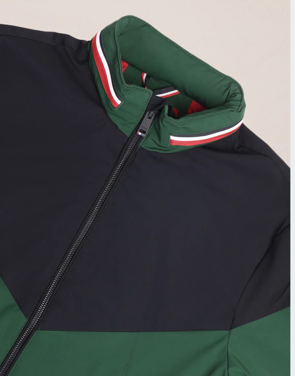 Regular Fit Colourblocked Bomber Jacket