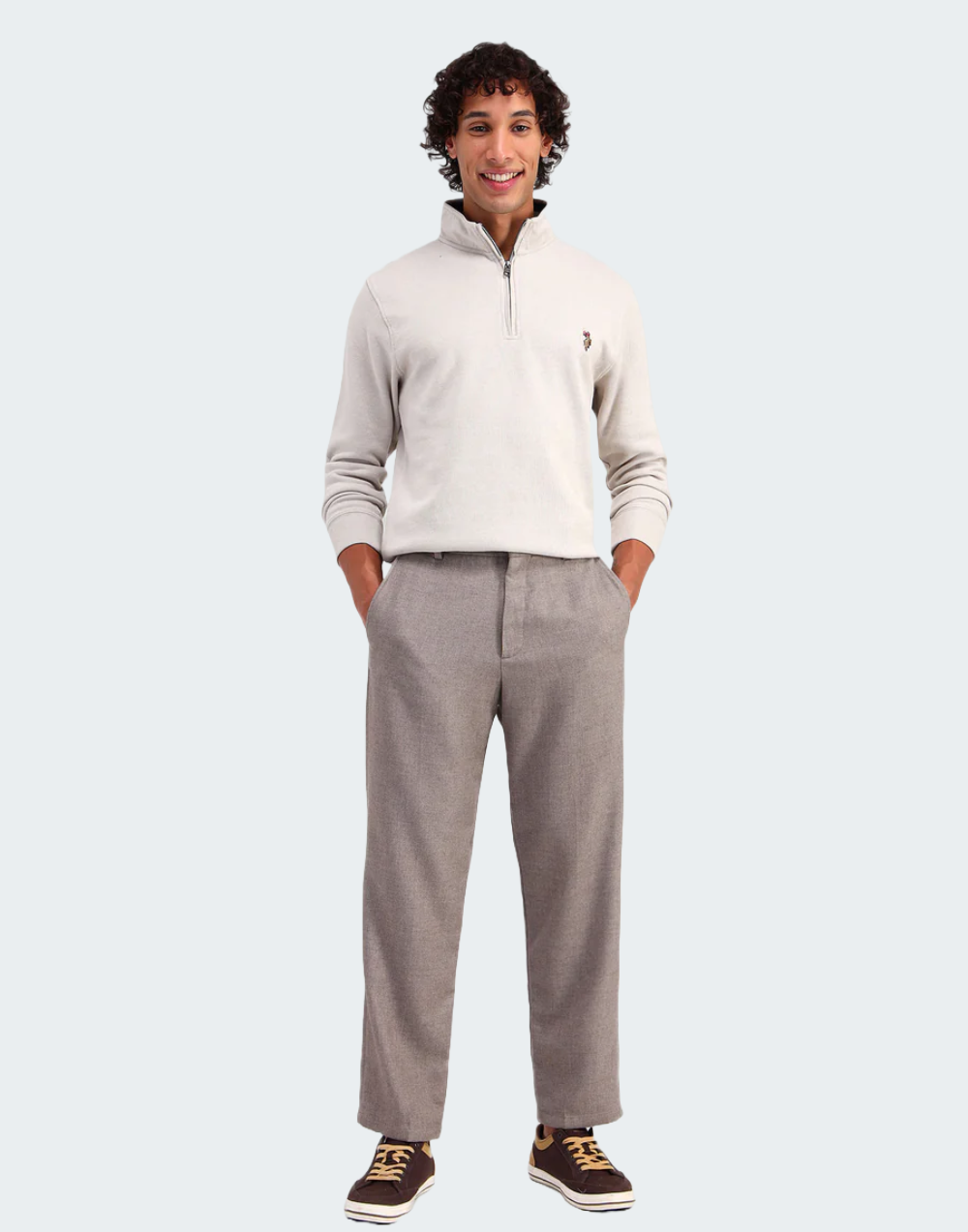 High Neck Regular Fit Sweatshirt