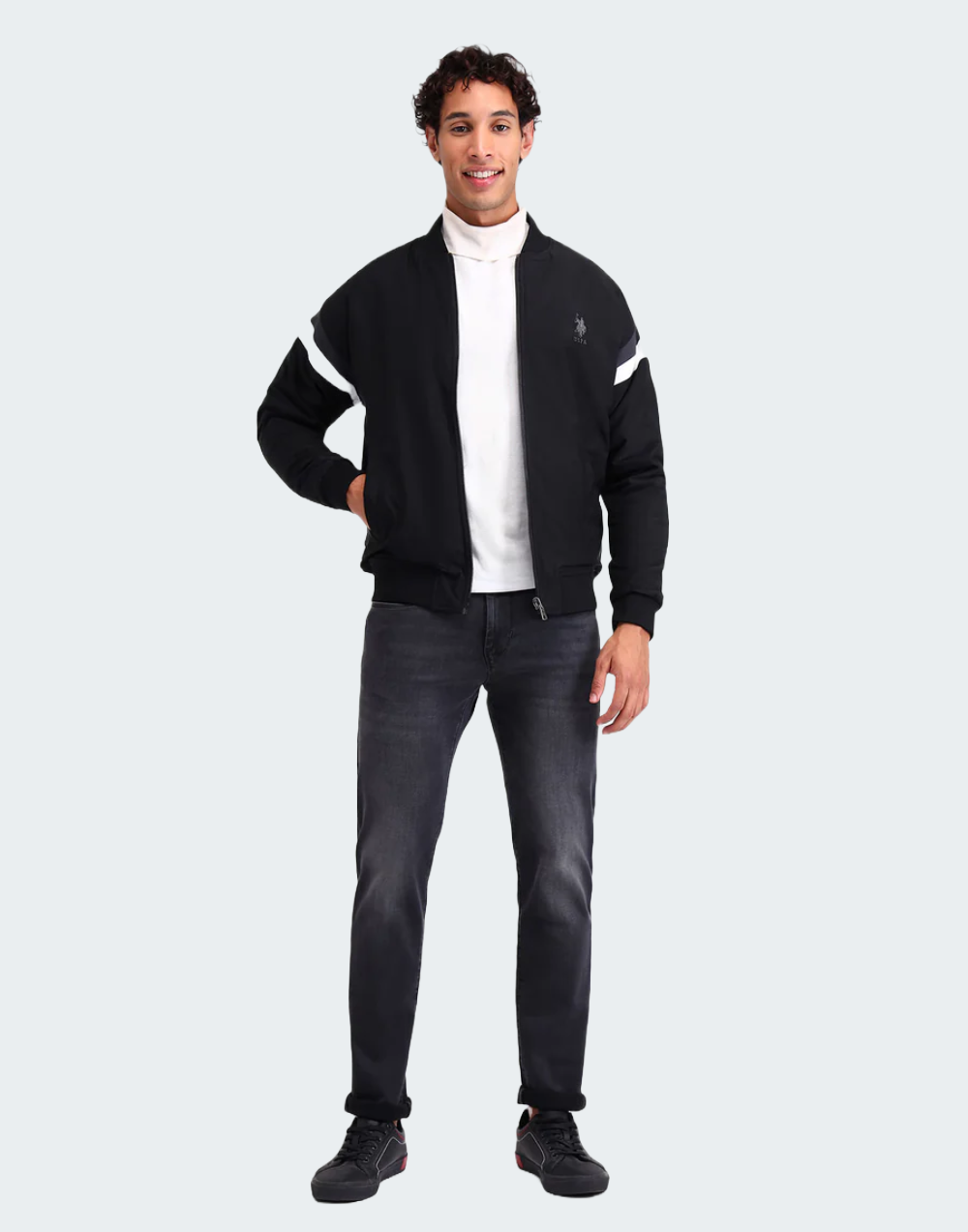 Reversible Regular Fit Bomber Jacket