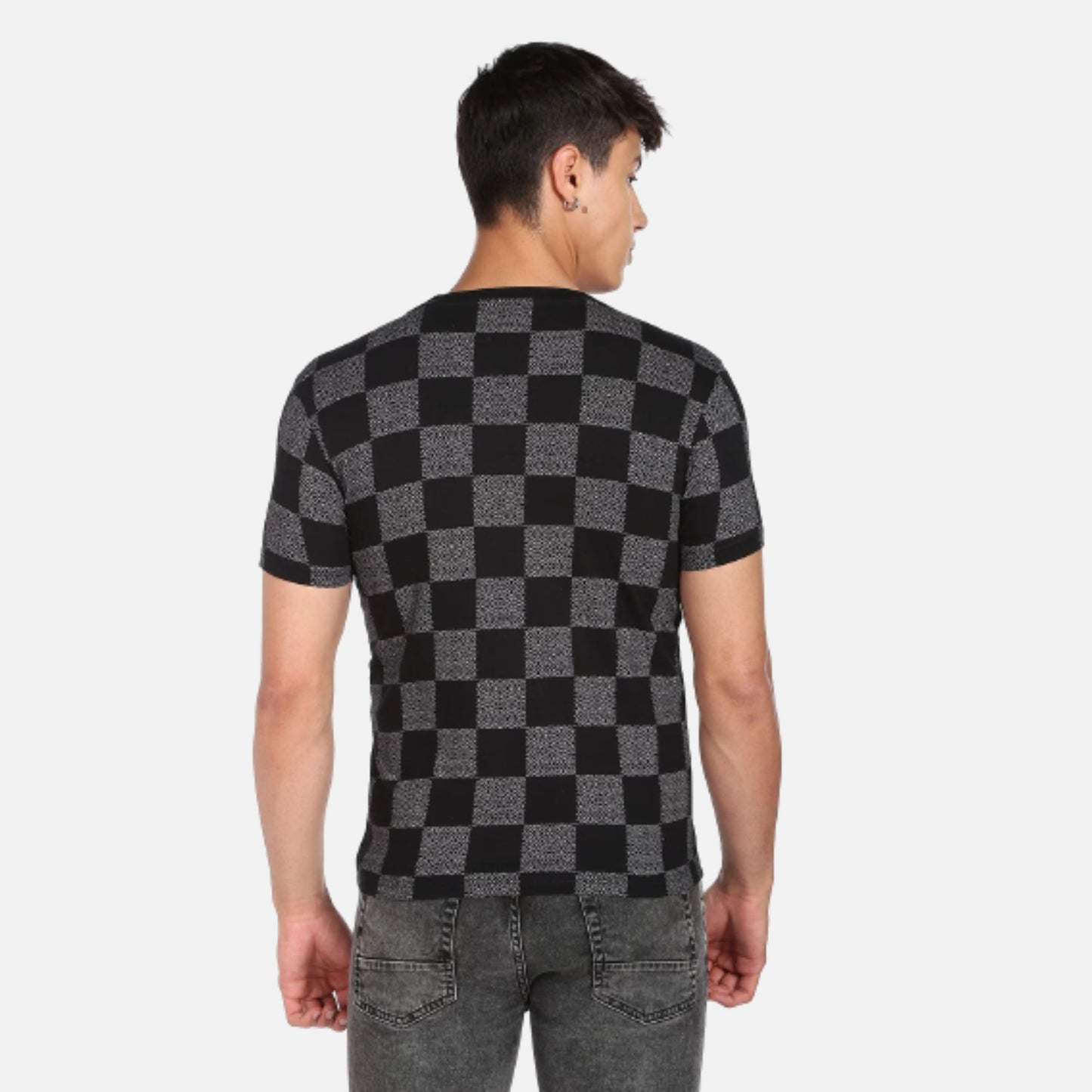 Crew Neck All Over Print T-Shirt
