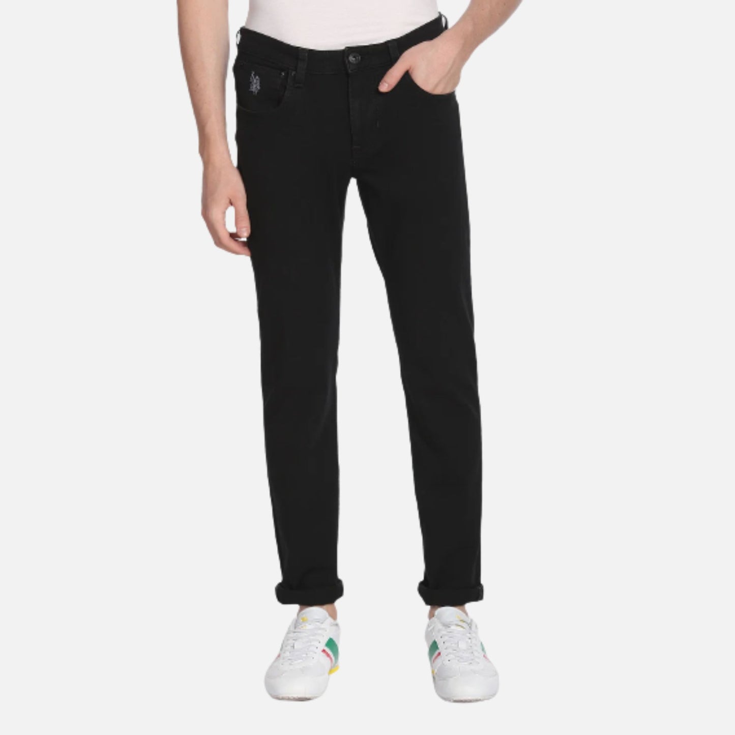 Mid Rise Brandon Slim Tapered Fit Jeans