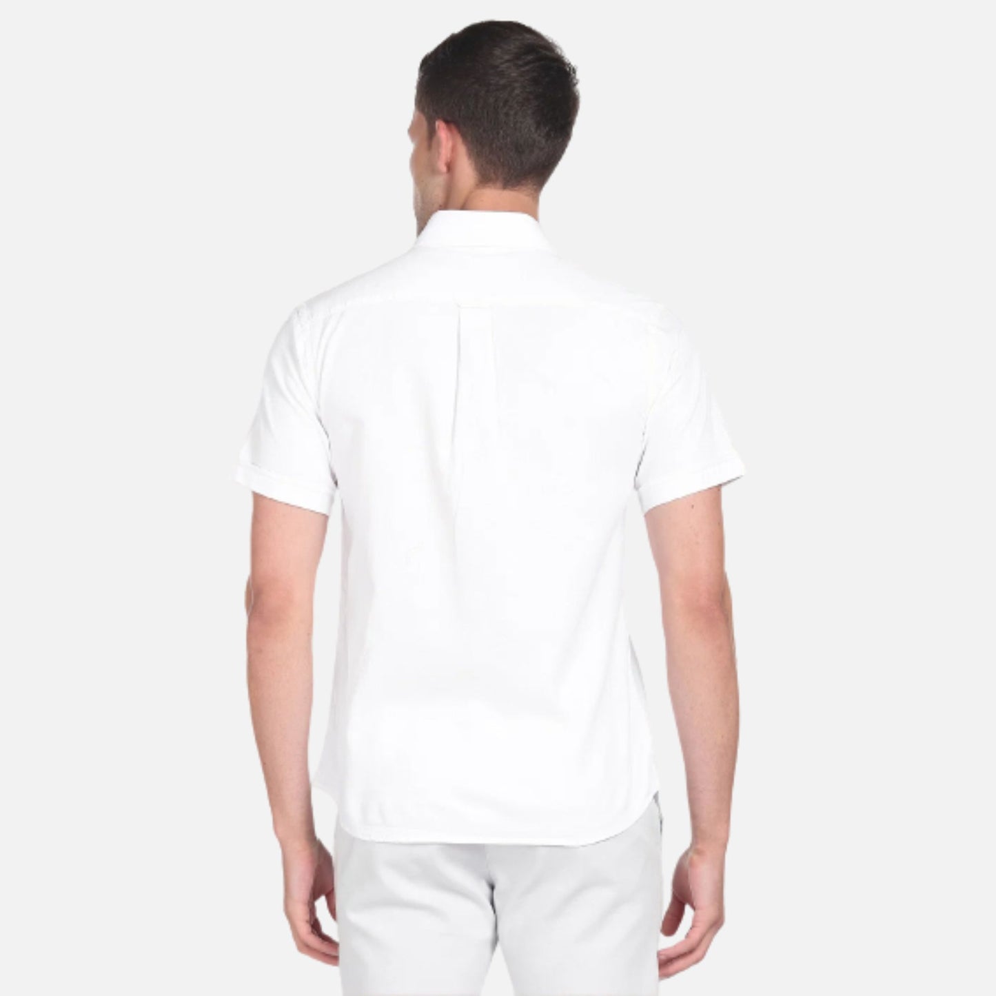 Regular Fit Solid Dobby Casual Shirt
