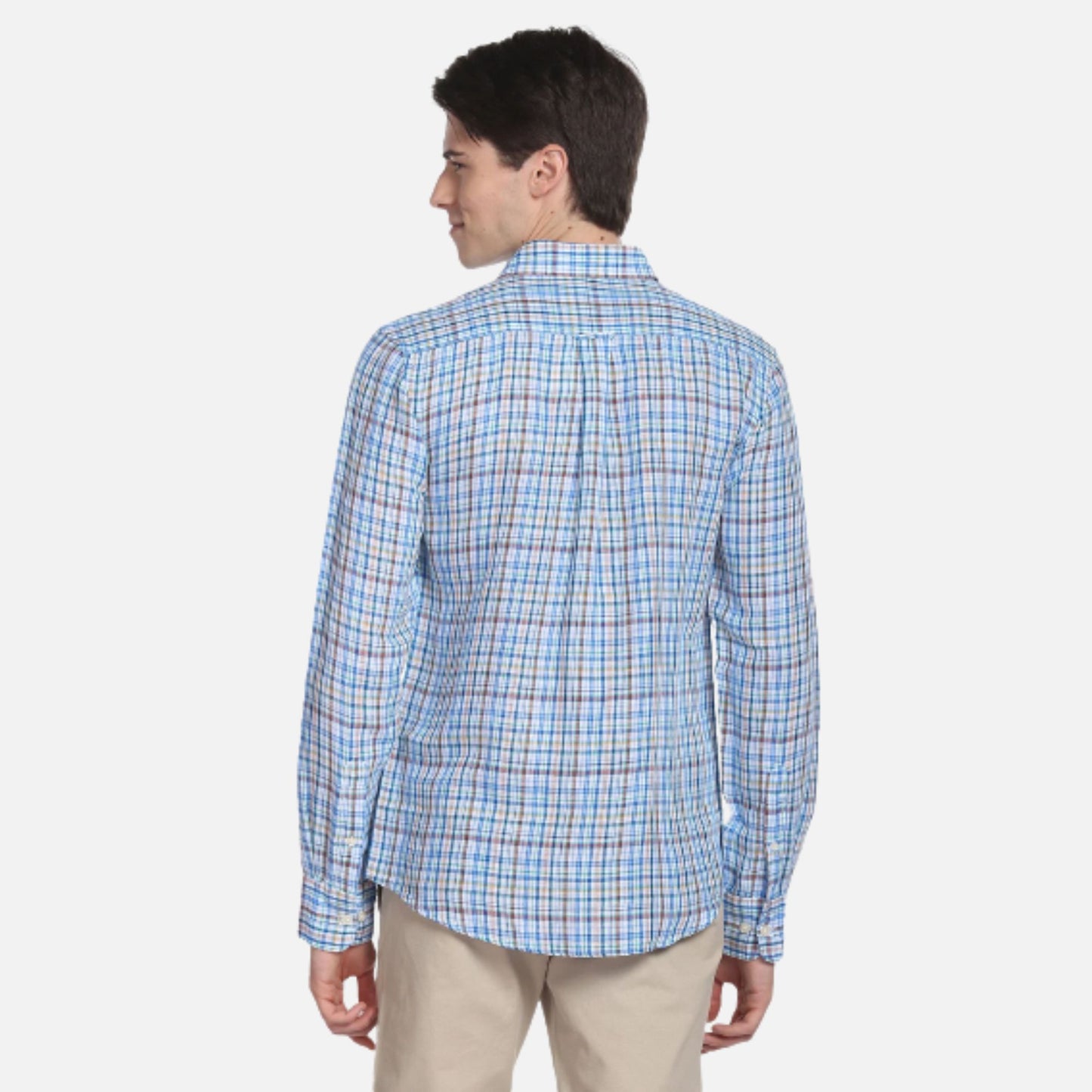 Cotton Plaid Check Shirt