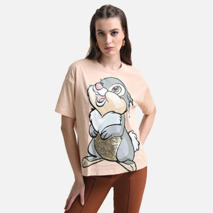 Thumper Printed Graphic T-Shirt With Sequin