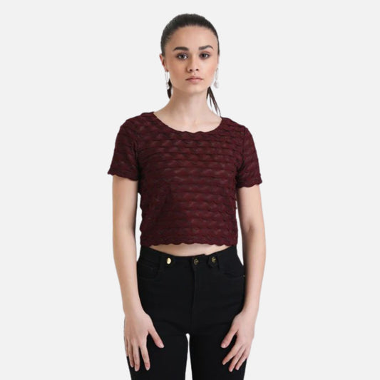 Scallop Boxy Fit Top