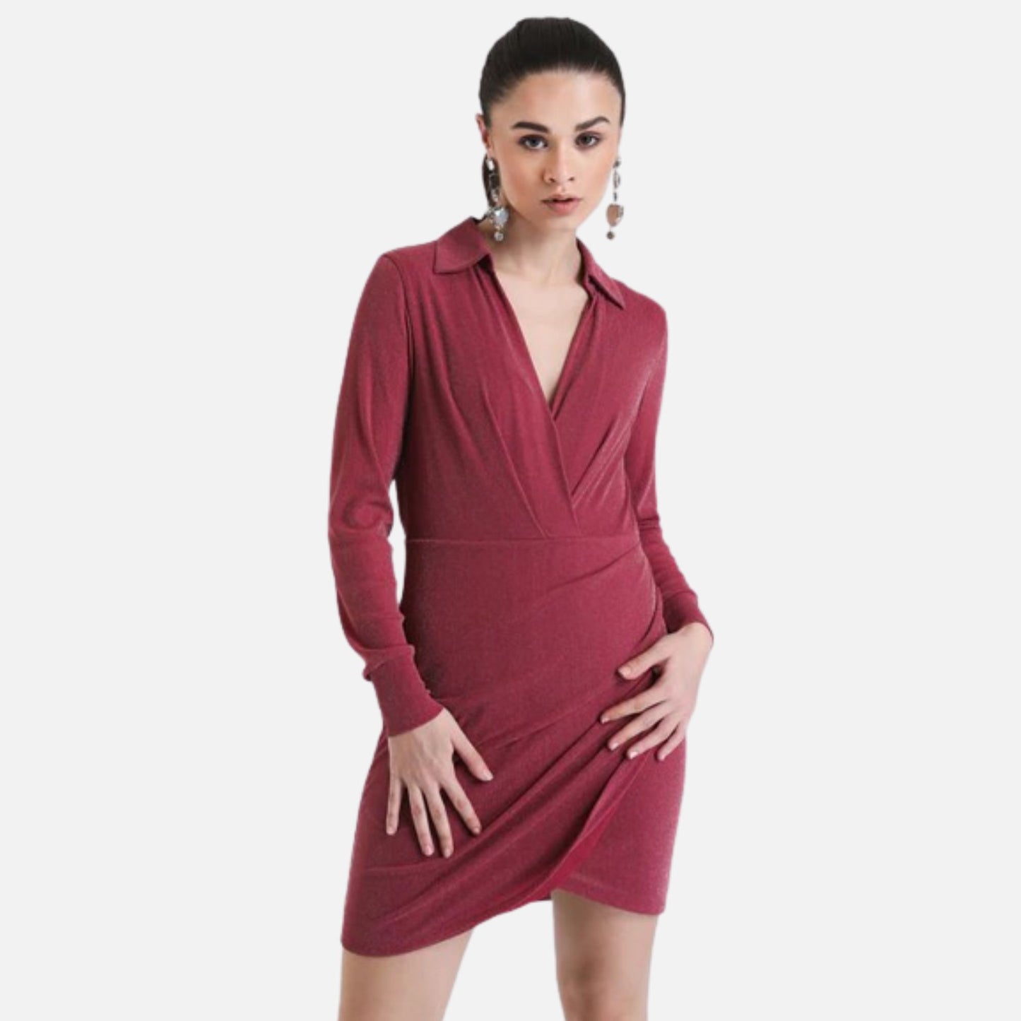 Wrap Bodycon Mini Dress