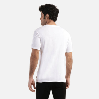 LOGO WHITE CREW NECK T-SHIRT