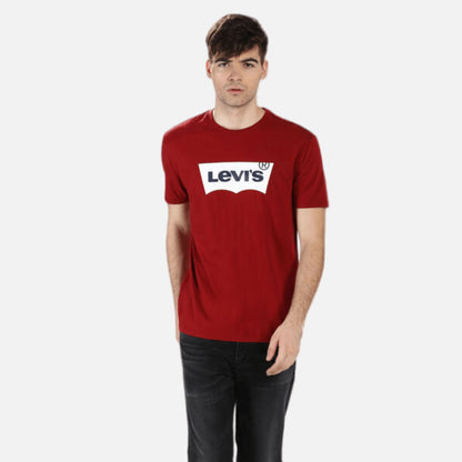 LOGO RED CREW NECK T-SHIRT