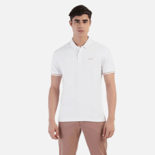 BRAND LOGO POLO COLLAR T-SHIRT