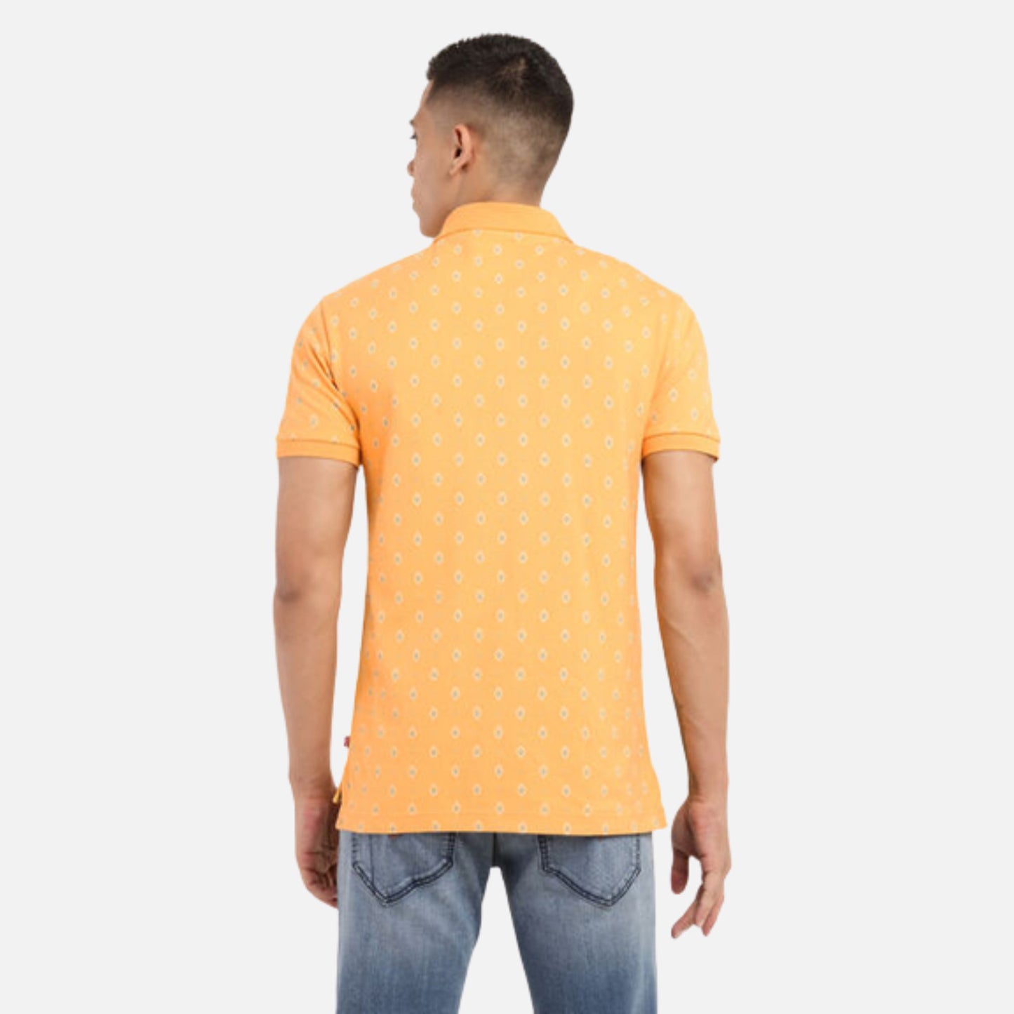 ALL OVER PRINT POLO COLLAR T-SHIRT