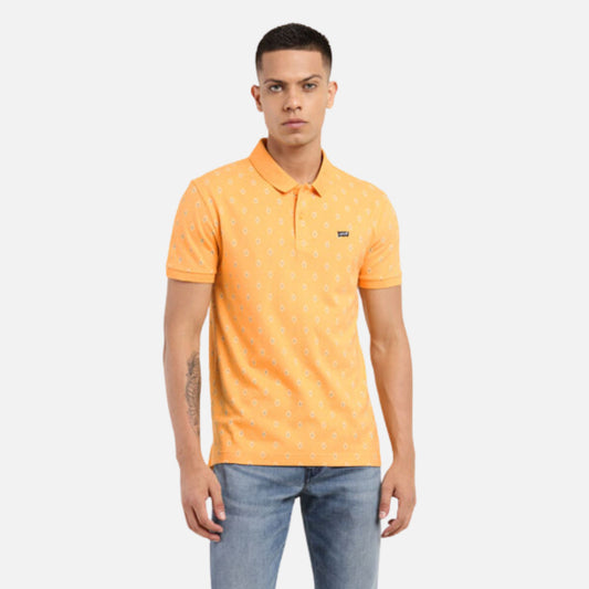 ALL OVER PRINT POLO COLLAR T-SHIRT