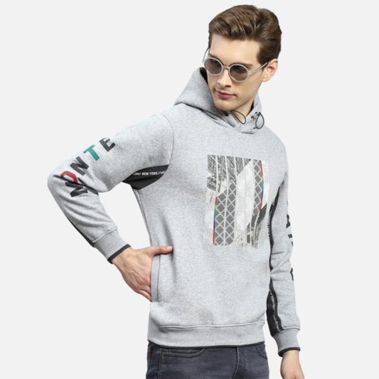 Grey Printed Sweatshirt