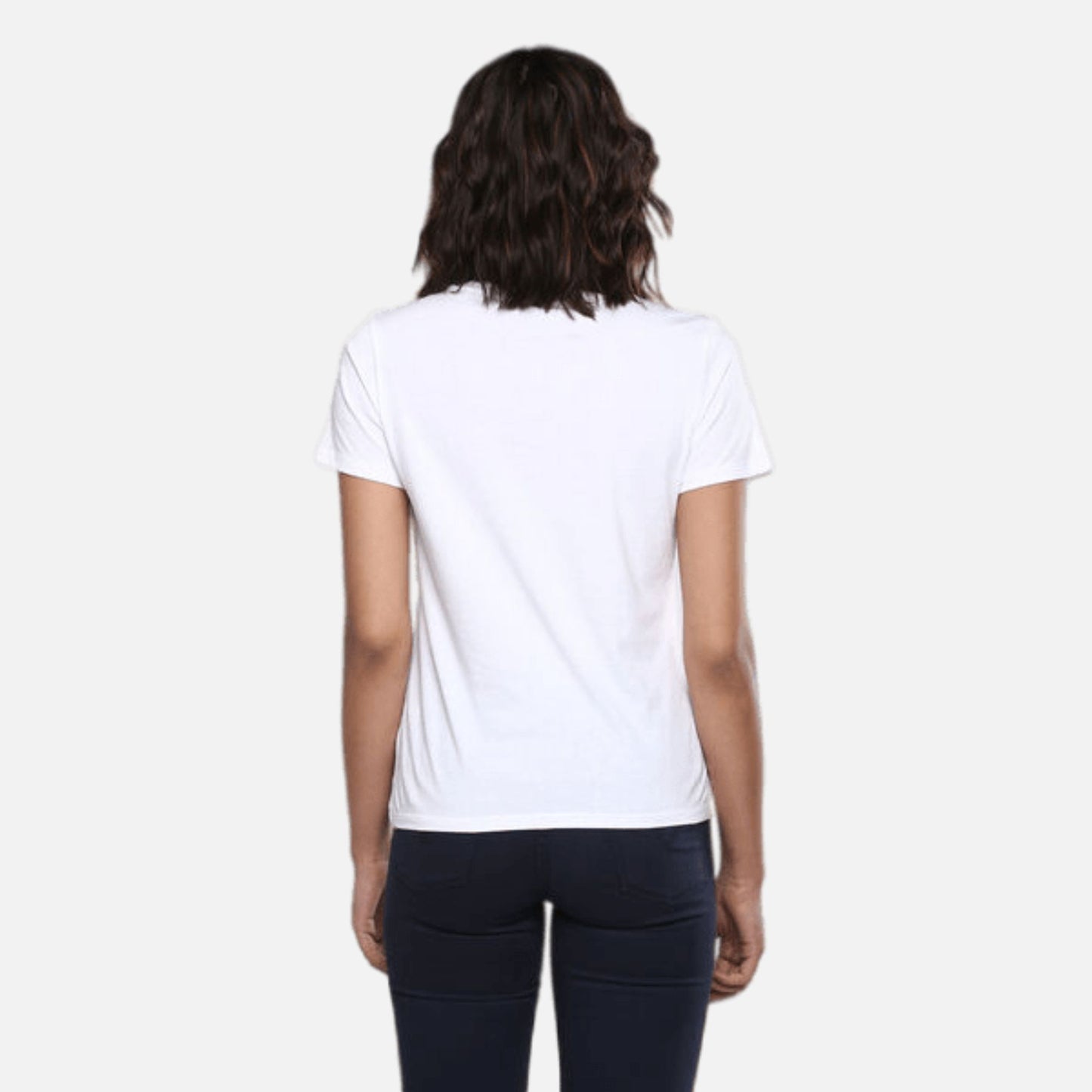 LOGO WHITE CREW NECK T-SHIRT