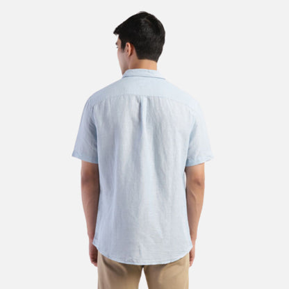 SOLID SPEAD COLLAR SHIRT