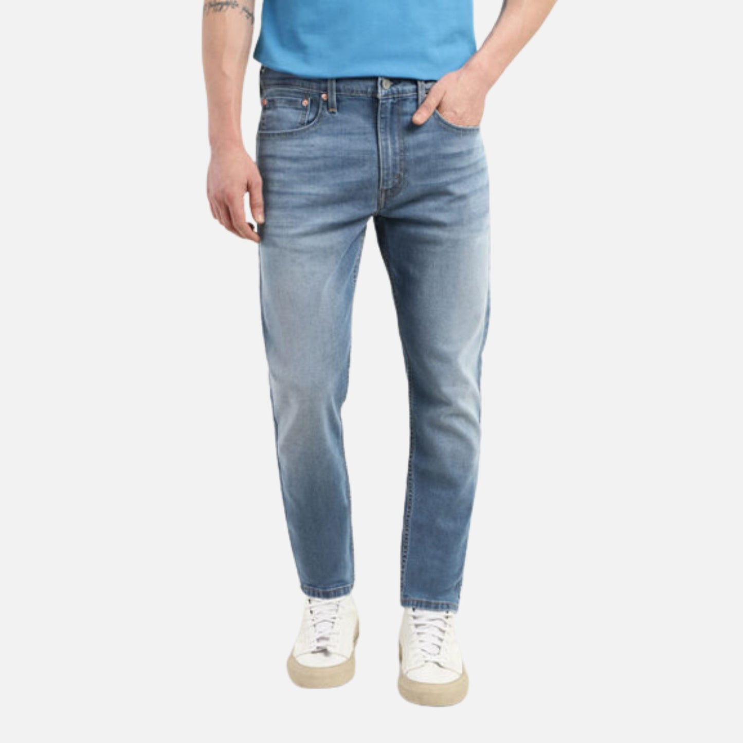 512 MID INDIGO SLIM TAPERED FIT JEANS