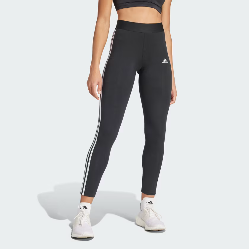 Black 3 Stripes Leggings