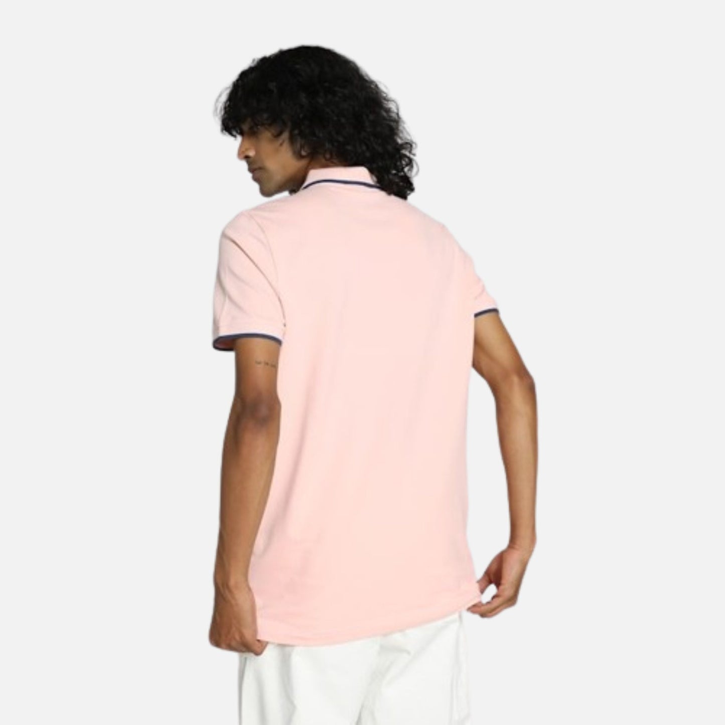 Collar Tipping Heather Slim Fit Polo