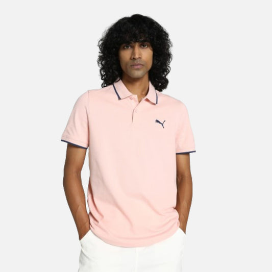 Collar Tipping Heather Slim Fit Polo