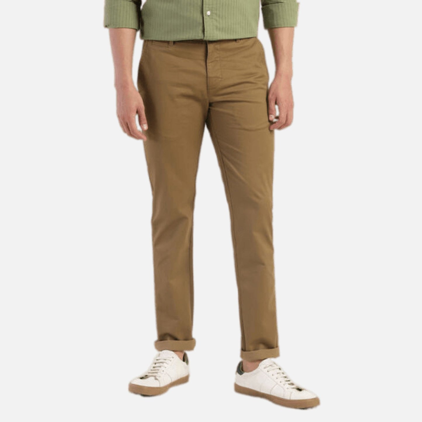 BROWN SLIM FIT TROUSERS