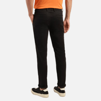 BLACK SLIM FIT TROUSERS