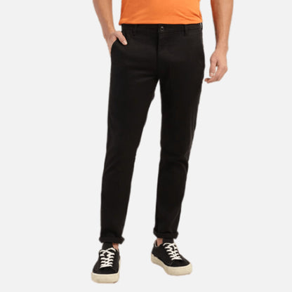 BLACK SLIM FIT TROUSERS