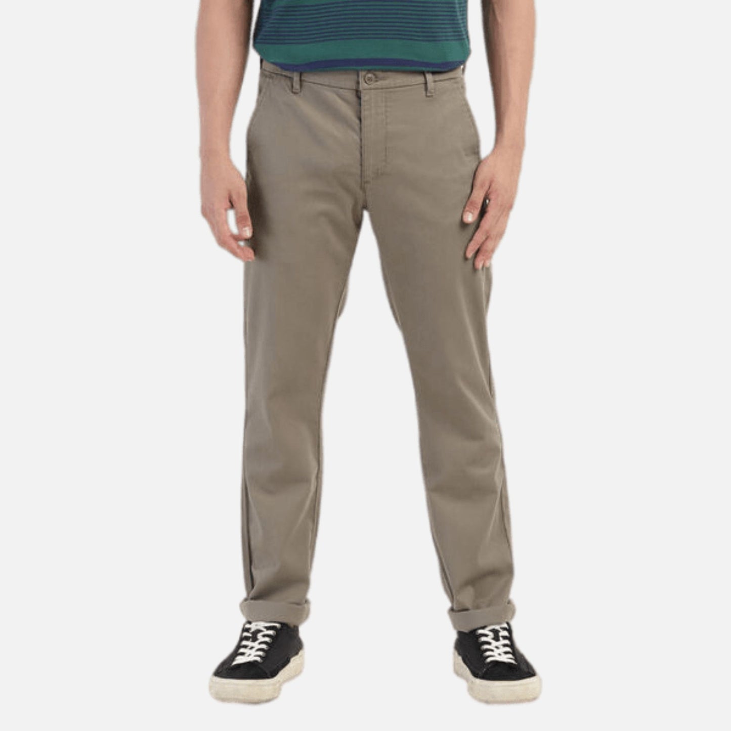 BROWN SLIM FIT TROUSERS