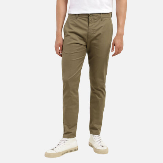 OLIVE SLIM FIT TROUSERS